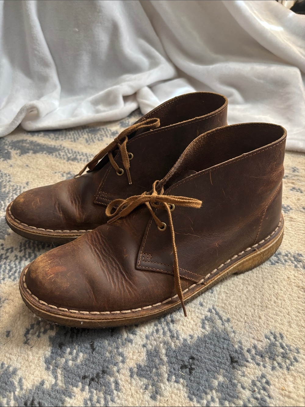 Clarks Men's Brown Leather Chukka Boots